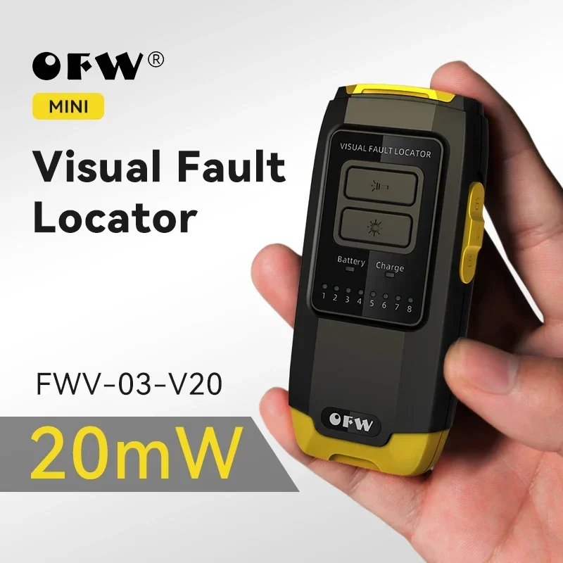 OFW 15-30 mw Mini Visual Fault Locator Glasvezelkabel Tester FC/SC/ST Connector RJ45 Kabel Test Optische Rode Laser VFL