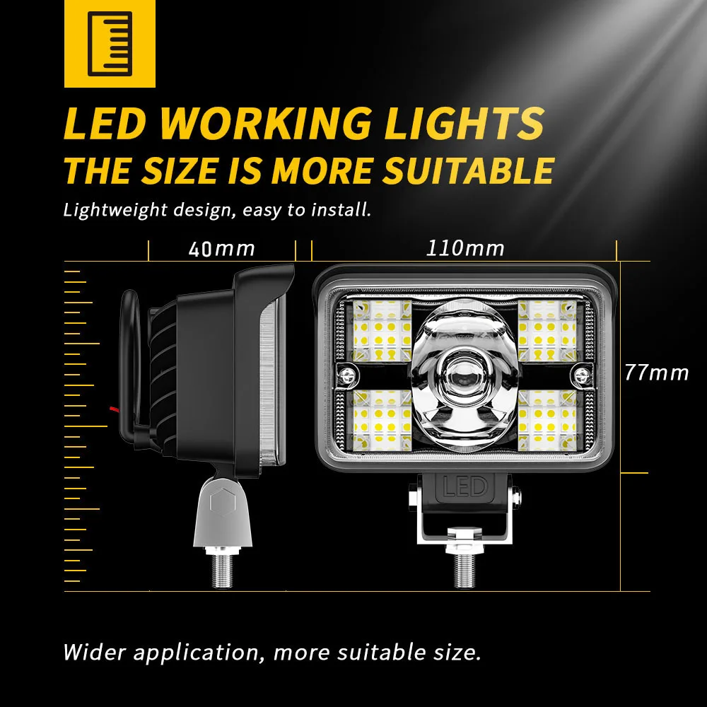 Super Bright LED Light Bar with Wide Angle Beam for Clear Vision