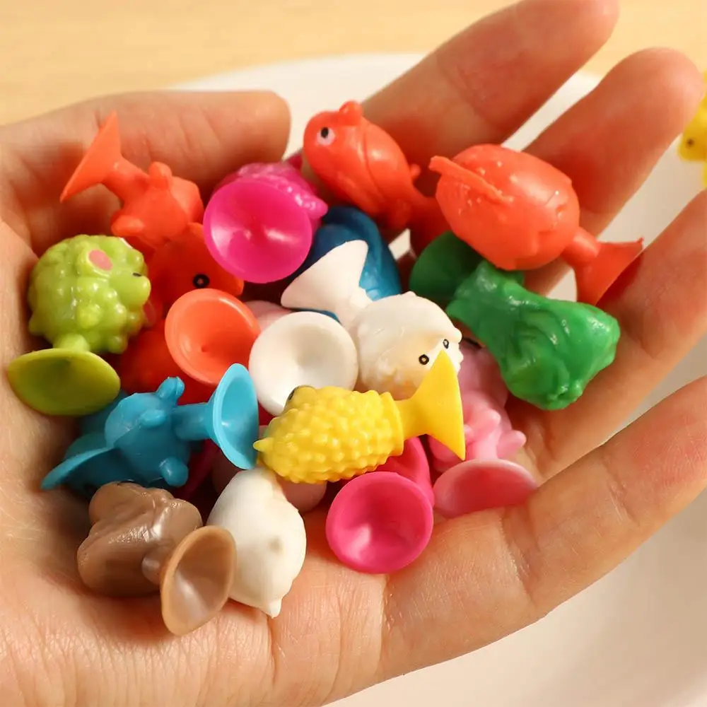 20Pcs Mini Mons-ter Sucker Capsule Model Little Cartoon Strange Anime Animal Action Figures Suction Cup Puppet Toys For Children