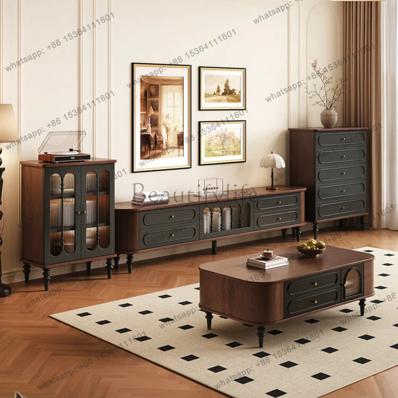 Nordic Wood Tv Table Luxury Modern Living Room Cabinets Minimalist Storage Tv Stands Minimalist Designer