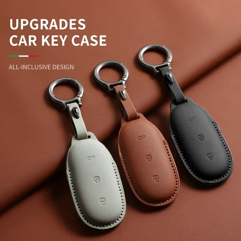 

Car Key Case Cover Shell for Lixiang LEADING IDEAL L6 L7 L8 L9 Li Auto Smart Remote Holder Key Fob Original Color Car Accessory