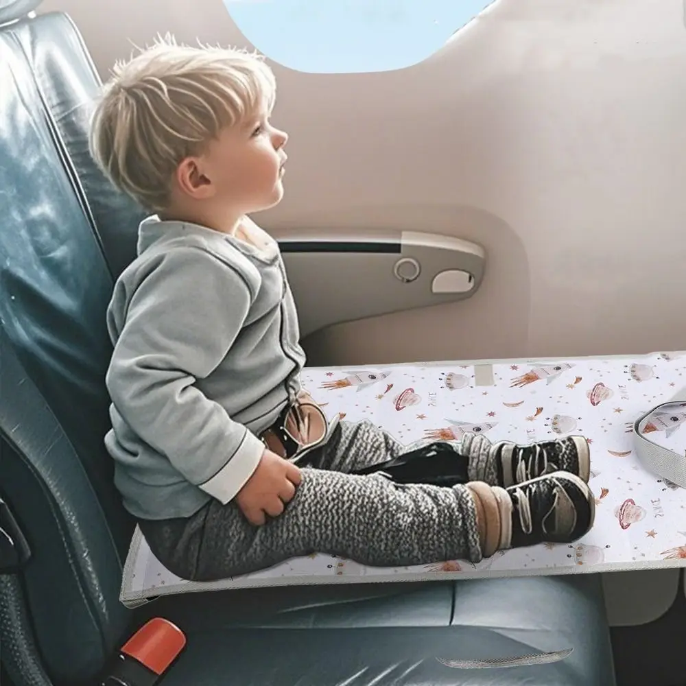 Cama de avión de viaje portátil para bebé, cómodo reposapiés para pies y piernas, cama estilo hamaca, extensor de asiento de avión plegable para niños pequeños