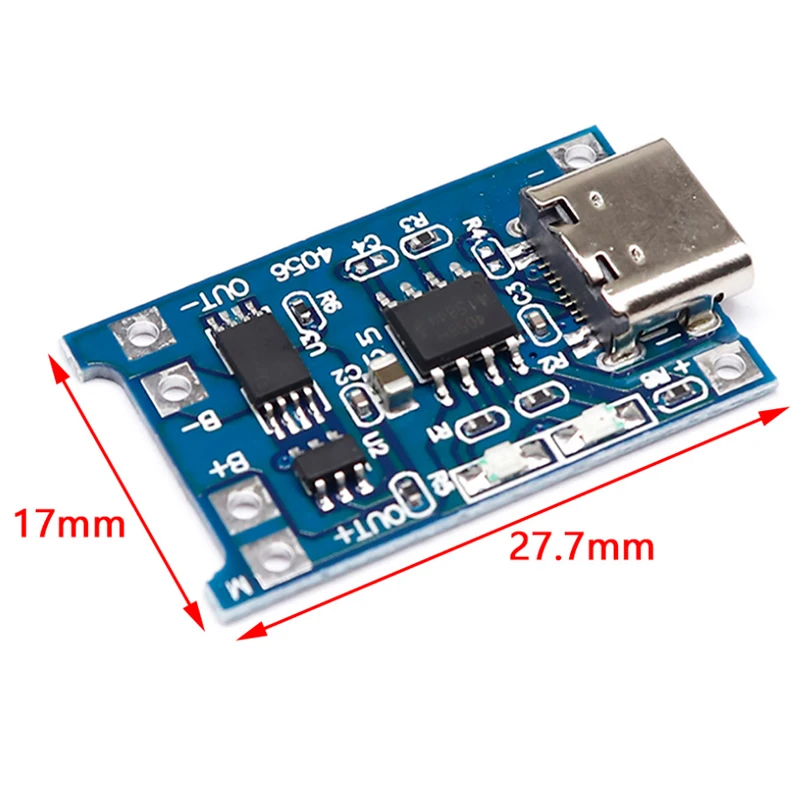 1PCS Micro USB 1A 18650 TP4056 Lithium Battery Charger Module Tpey-C Female 3.7V Charging Board 1A Lithium Ion Battery