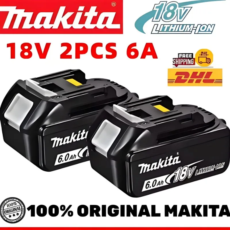 Оригинальная аккумуляторная батарея Makita 18 В, 5 Ач, 6 Ач Ач для электроинструмента, сменная батарея + зарядное устройство