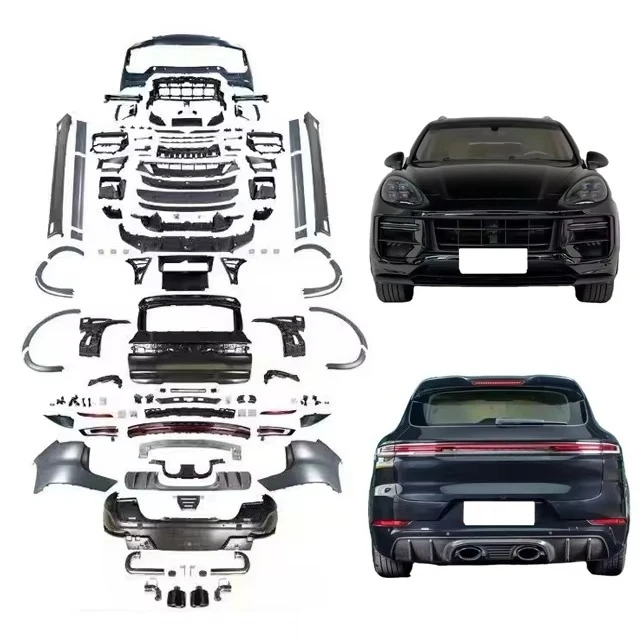 STLF For Cayennes 2011-2017 Upgrade 2024 Turbo GT Body Kits for Cars Modification Upgrade Kit Tailgate Taillights GT Tailpipe