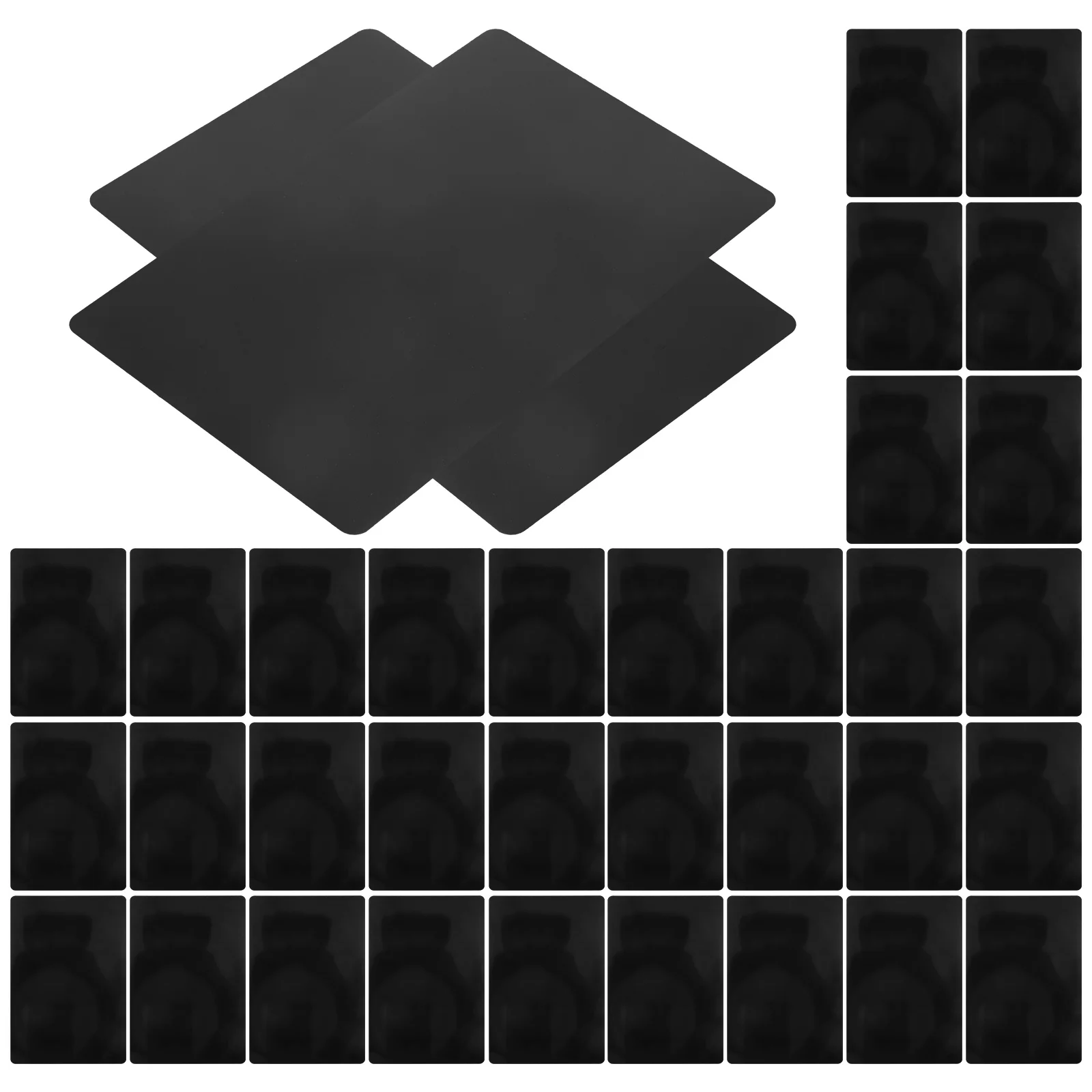 

50Pcs Aluminum Blank Cards Metal Business Card Blanks for DIY Nameplate Label Tag Number Sign Engraving Smooth Flat Metal Cards