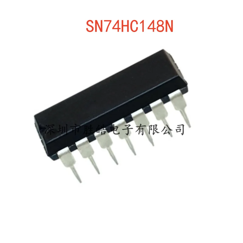 (10PCS)NEW  SN74HC148N    74HC148N   Signal Switches   Multiplexer   Decoder Chips    Straight In   DIP-16    Integrated Circuit