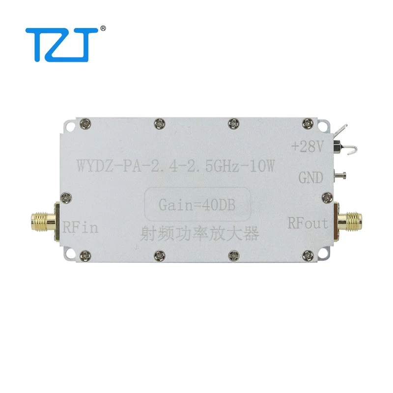 TZT WYDZ-PA-2.4-2.5GHz-10W RF Power Amplifier RF Power Amp (without Heat Sink) with 40dB Gain 10W Output