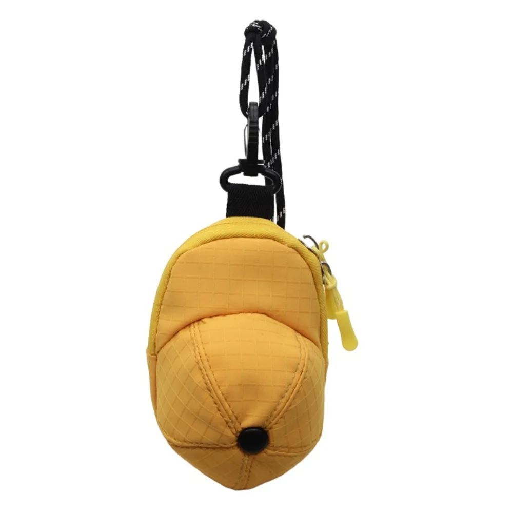 High Quality Colorful Baseball Cap Coin Purse Cute Portable Hat Shape Wallet Korean Style Harajuku Canvas Coin Bag Outdoor