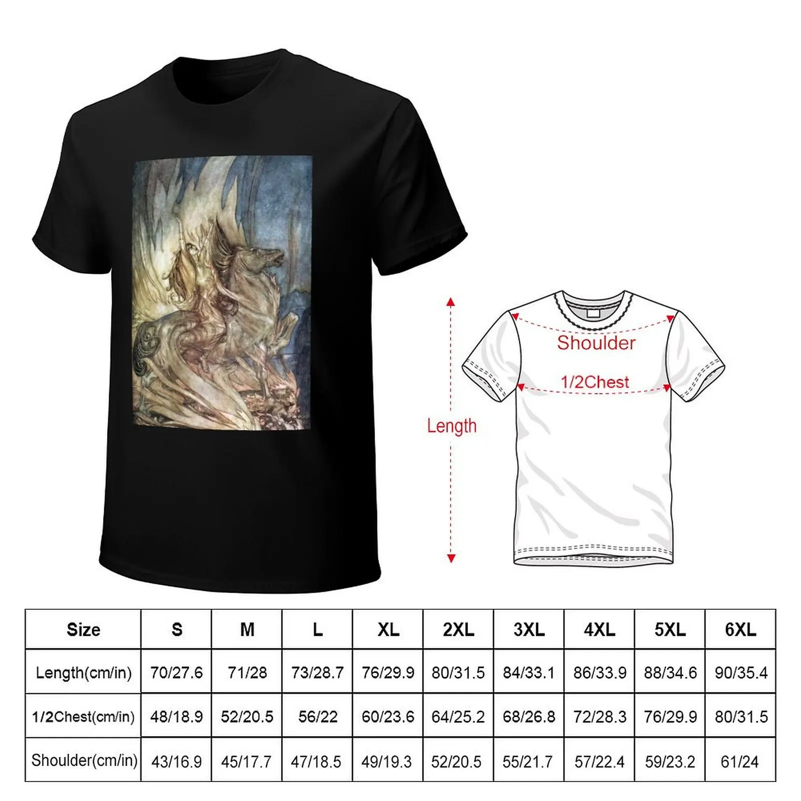 Twilight of the Gods, Arthur Rackham T-Shirt t shirt for man T-Shirt