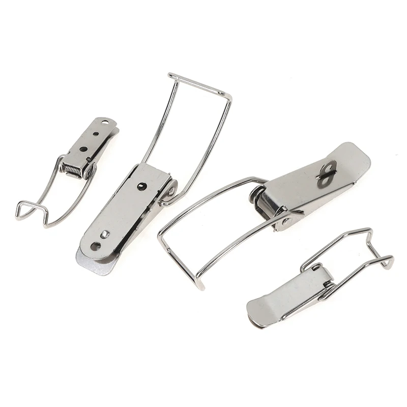 Hasp Latch Lock Metal Box Locking Long Toggle Catch Buckle Loaded Hinges Furniture Hardware Accessories