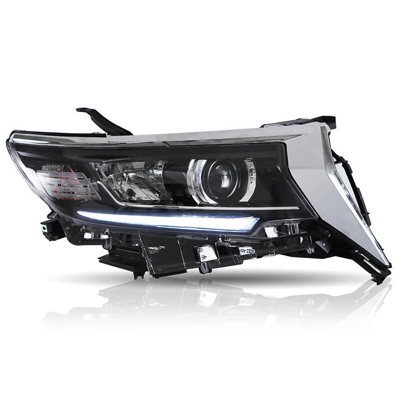 VLAND Wholesales LED Headlights Head Light 2015-UP Sequential Car Front Lamp for Toyota Prado Land Cruiser 150