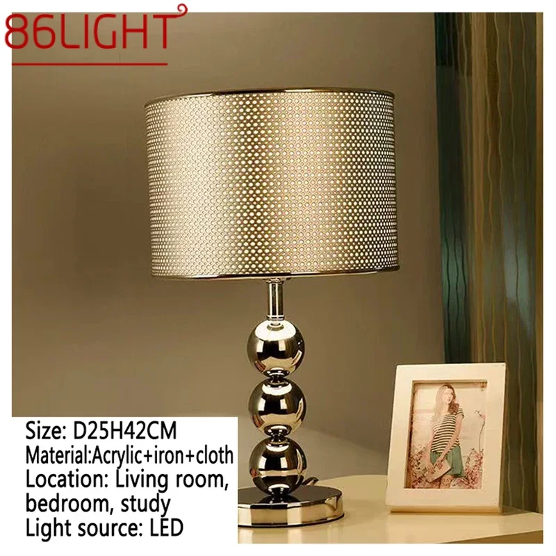 86LIGHT Nordic Modern Table Lamp Luxurious Living Room Bedroom Study LED Originality Bedside Desk Light