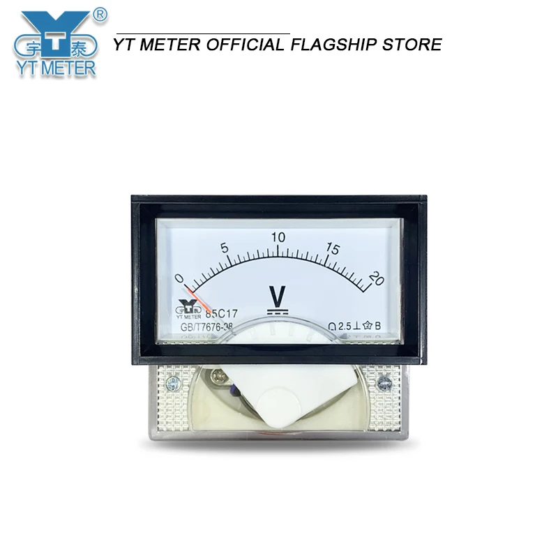 85C17 DC voltmeter 5V 10V 15V 20V 30V 50V 100V 150V 250V 300V 500V 600V 750V pointer measurement DC circuit lithium battery volt