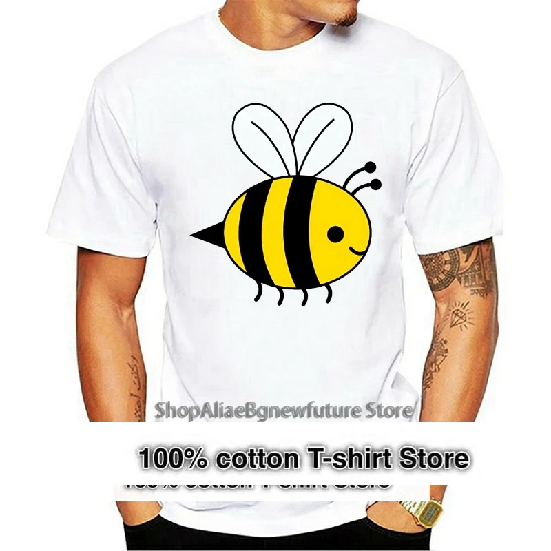 

Duanshirt Women's Bumble Bee Short Sleeve T-Shirt Print Tee Shirt For Male