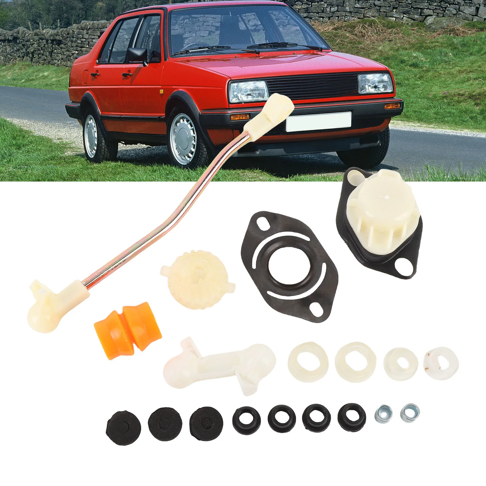 

Car Gear Shift Linkage Rod Bush Kit 191798211S Replacement For VW GOLF MK2 and GTI 5 SPEED C20(SI-AT16025) Auto Accessories