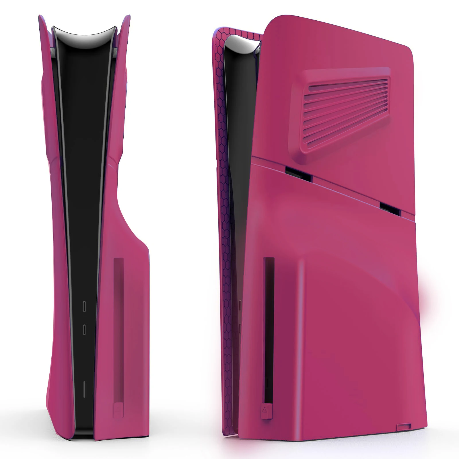 Vervangende Voorplaat Voor Playstation 5 Slanke Dsic Versie Beschermende Hard Case Voor Nieuwe Ps5 Frontplaat Shell Zwart