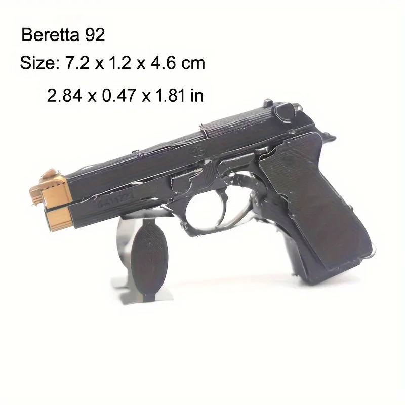 MIni 3D Metal puzzle Guns Jigsaw Model AK-47 Barrett Beretta G36 Colorful Puzzle Educational Toys Military Puzzles for Adults