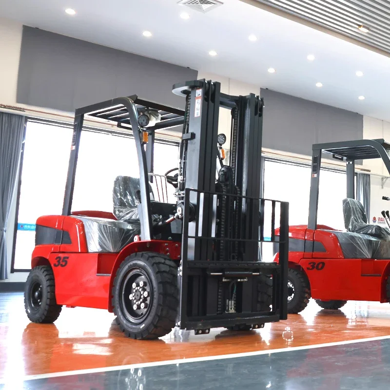 YG Customized Cheap Price 1T 2T 3 Ton 3.5 Ton 5T 7 Ton 10T Self Loading Stacker Forklift Truck Diesel Forklift