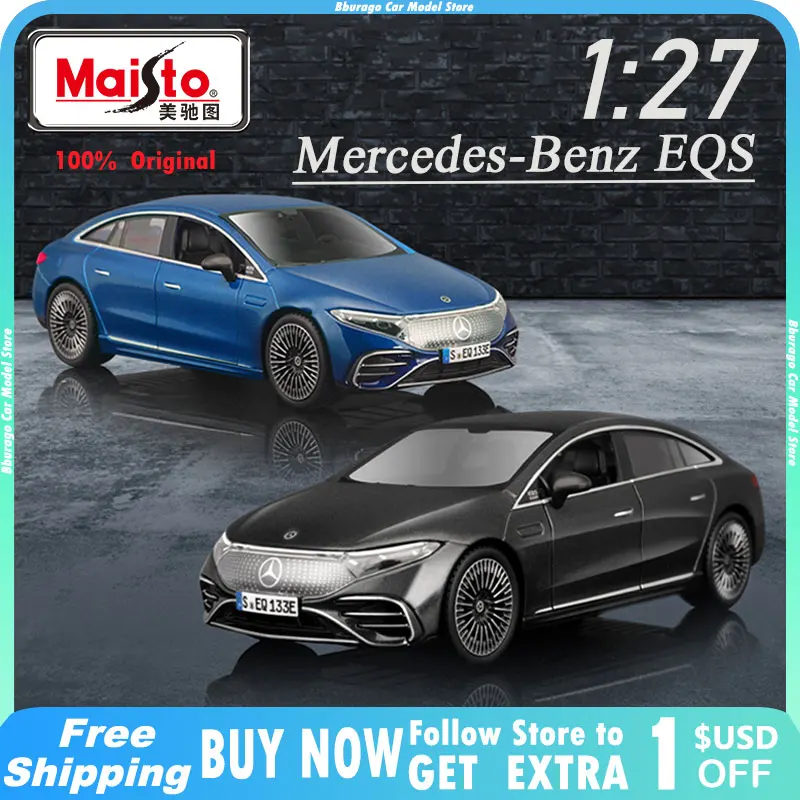 

Maisto 1:27 Mercedes Benz EQS 2022 New Energy SUV Model Car Diecast Edition Off-Road Vehicle Alloy Luxury Toys Collection Gift