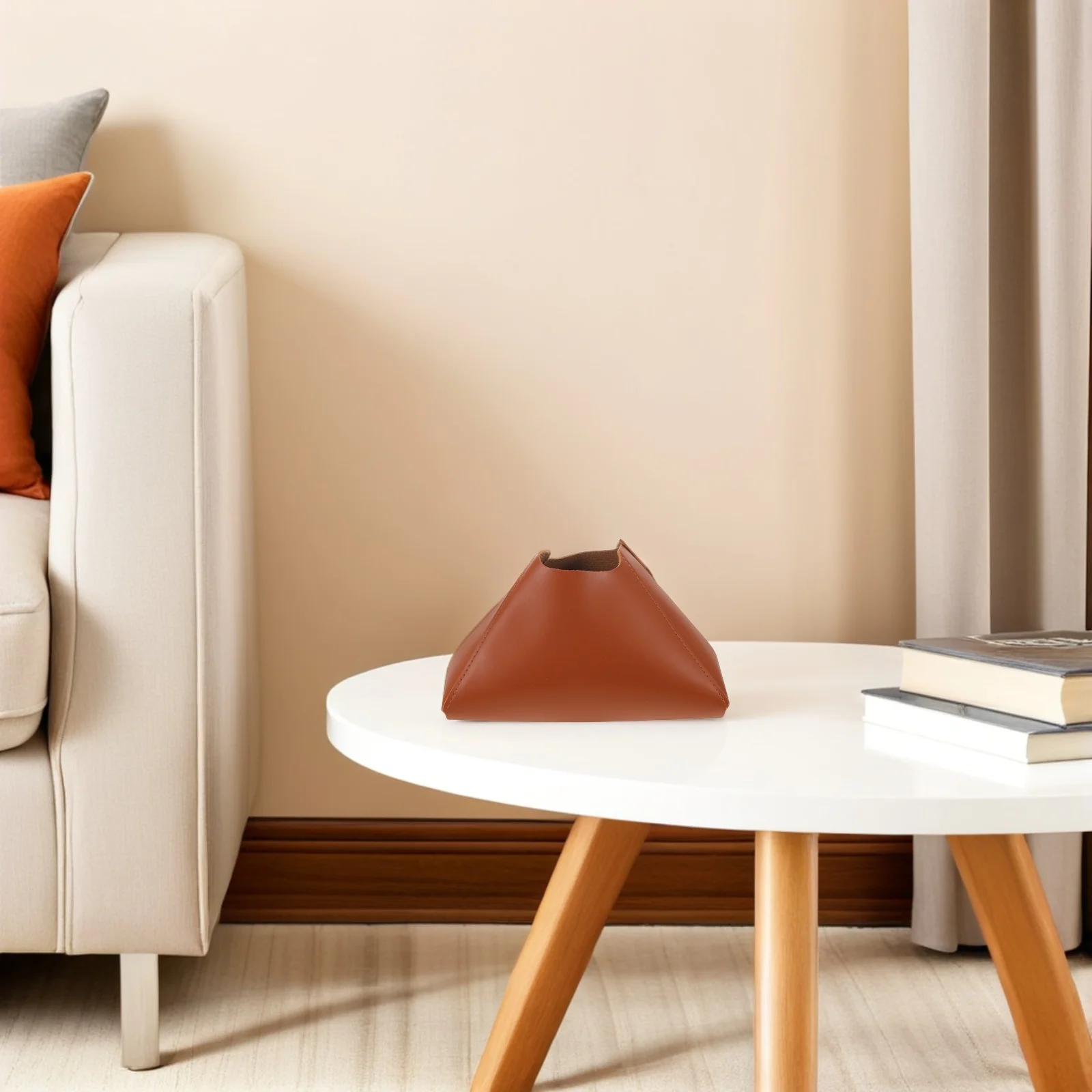 

PU Tissue Box Holder Modern Nordic Style Decorative Tissue Organizer for Bathroom Office Desk Nightstand Car