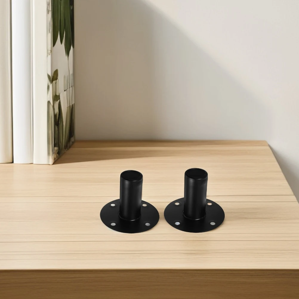 

3 Pcs Speaker Stand Desktop Stands Adjustable Base Metal Holder Aluminum Alloy Small