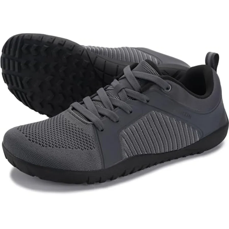 

Men's Barefoot Trail-Running Shoes Wide Toe-Box Zero-Drop Sole Optimal Traction