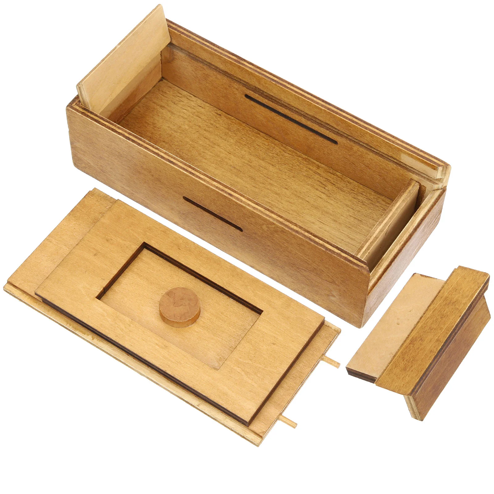 

Trick Box Puzzle Boxes with Hidden Compartments for Adults Wooden Unique Money Holder Cash Gift Gifts Baby