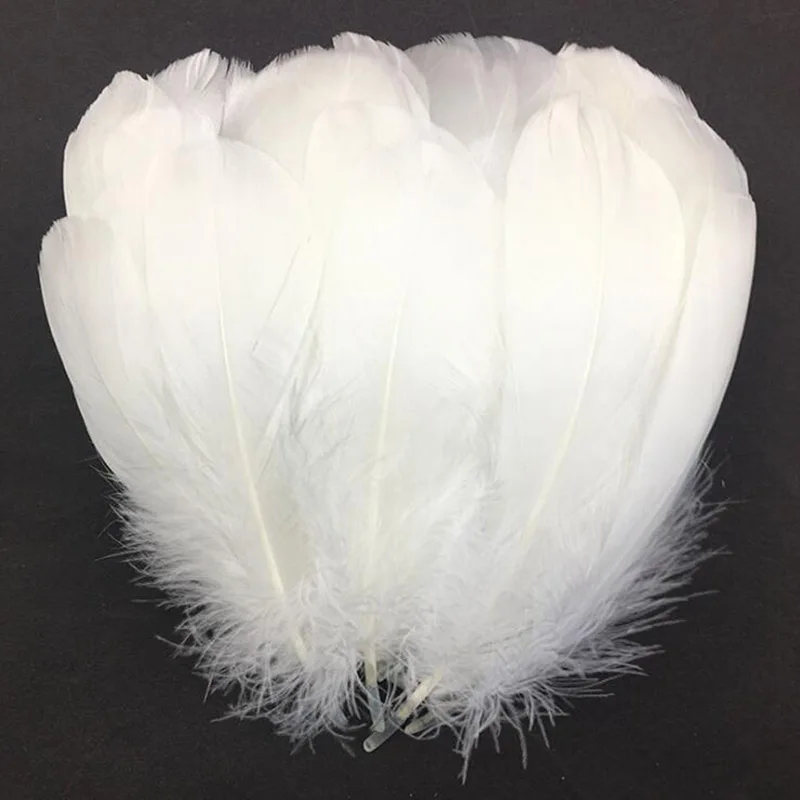 100PCS/bag High Quality Wedding Decoration DIY Feathers Of Natural Goose Feathers For Sale Crafts Core Decorations