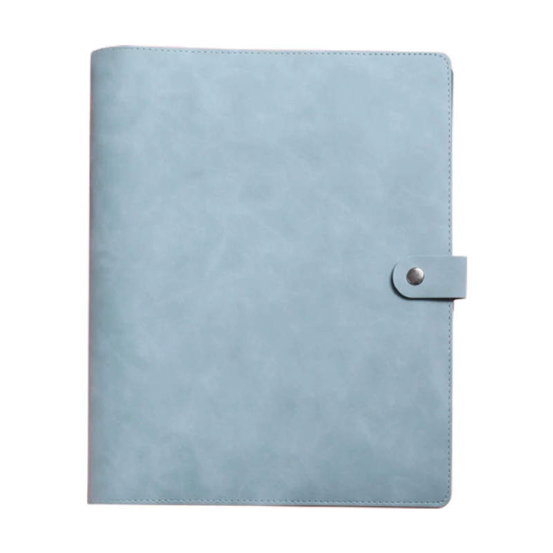 Carpeta archivos hojas sueltas con cierre a presión en forma con 10 bolsillos transparentes