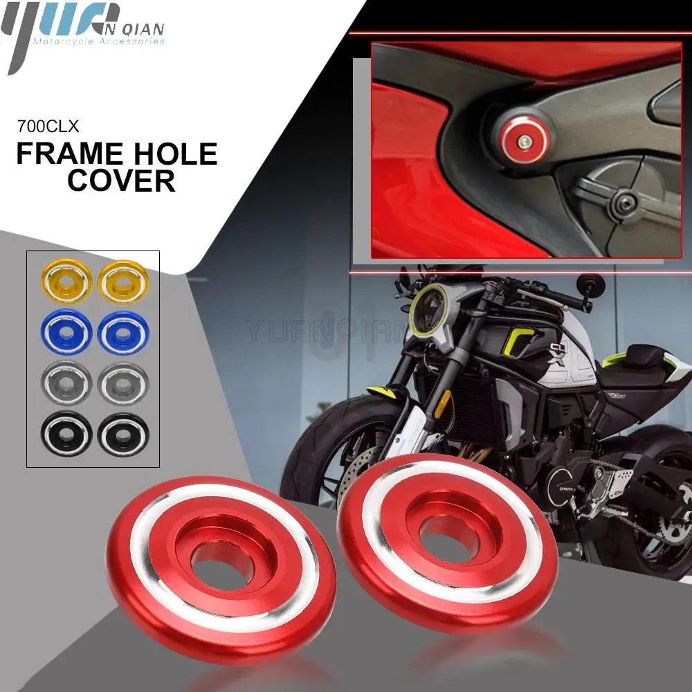 

For CFMOTO 700CLX CL-X 700 CLX700 CL-X700 700CL-X Frame Hole Cover Caps Plug Decorative Frame Cap Set CNC Accessories