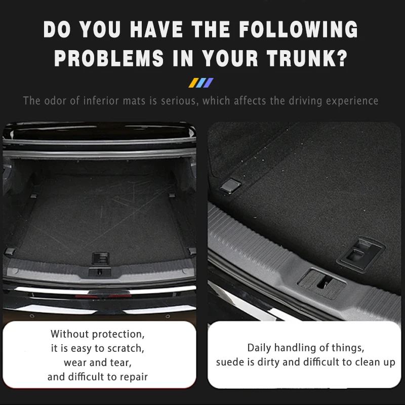 Car Trunk Carpets Mat For Volkswagen vw Touran 2017 2016 2015 2014 2013 2012 2011 2010 2009 2008 2007 2006 5-seater Auto Covers