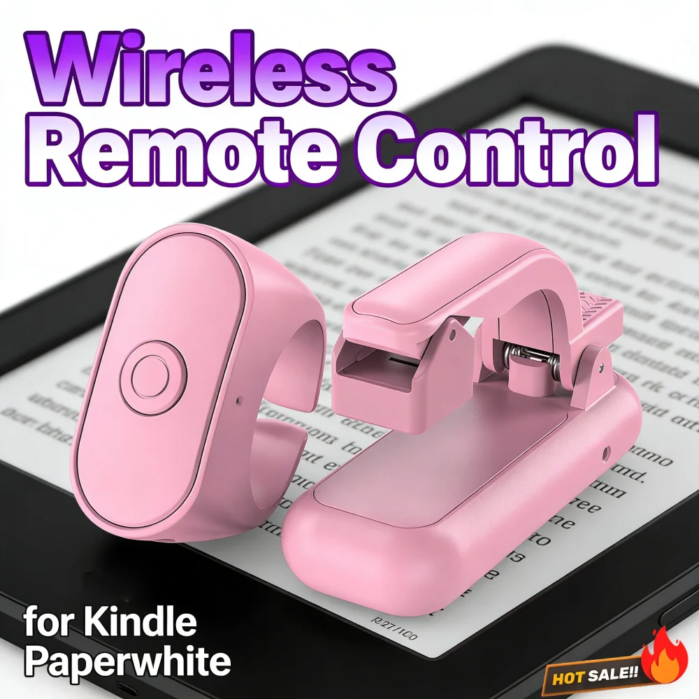 2-in-1 Page Turner Remote Wireless E-book Page Turner Record Triggers Remote for Kindle Paperwhite Scribe Accessories