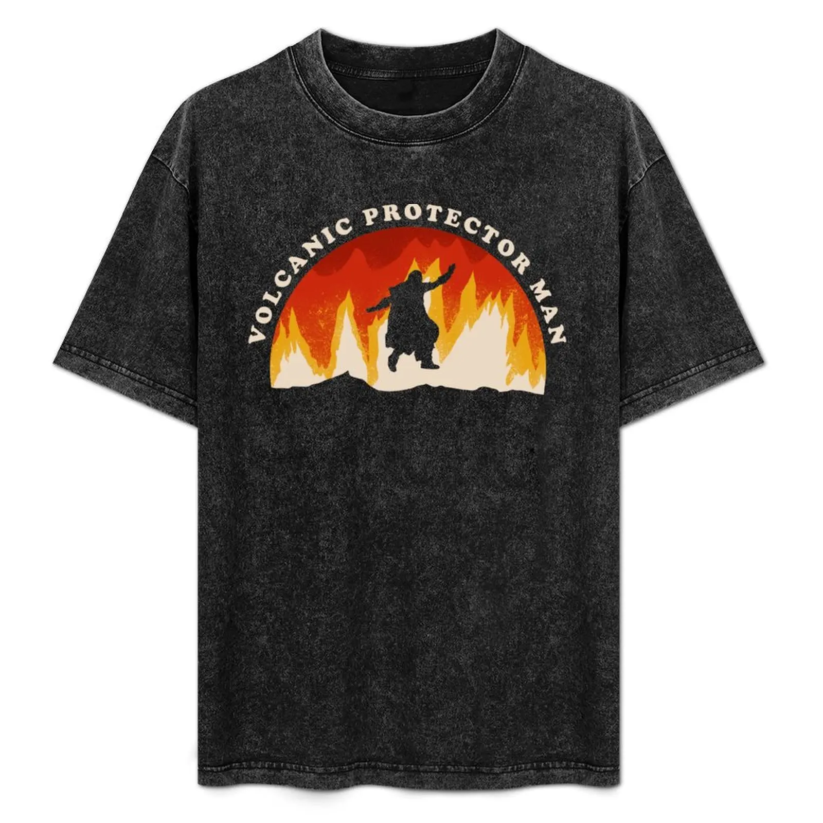 Volcanic Protector Man ? - Fire Saga T-Shirt Stretch Fabric Comfort T-Shirt
