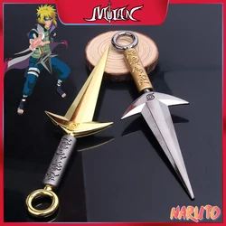 Anime Naruto 23cm Kunai Flying Thunder God Metal Model Namikaze Minato Weapon Four Generations Knife Toy Blunt Sword Boys Gift