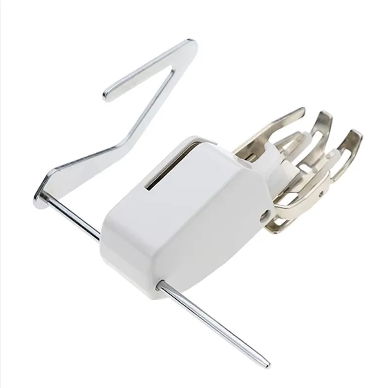 

Adjustable Steel Thick Pleated Presser Sewing Machine Accessories Rolled Hem Foot For Thick Fabric Metal Hemming Tool Guide Bar