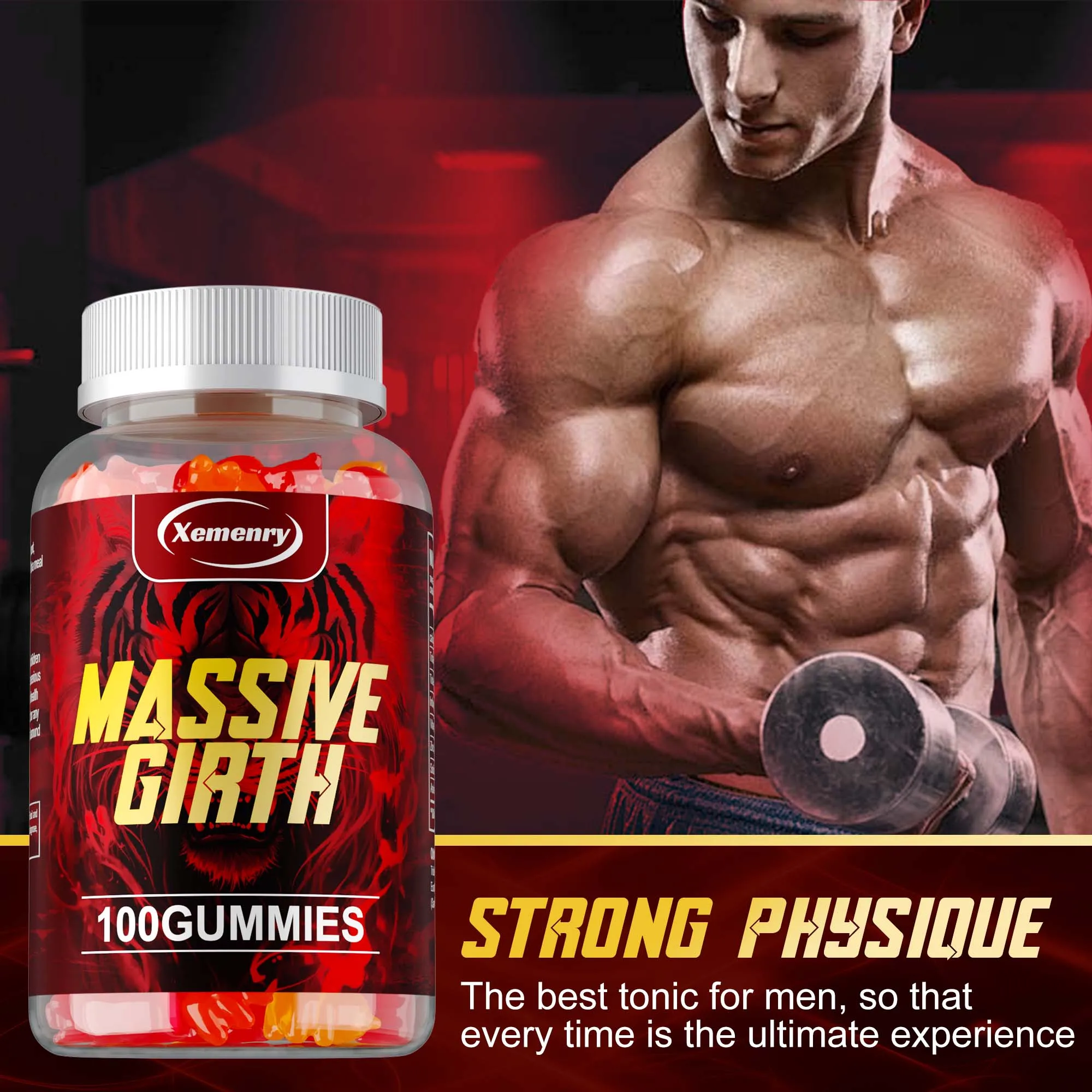 

Massive Girth Gummies for Men - Male Energy Enhancer, Boosts Strength and Confidence