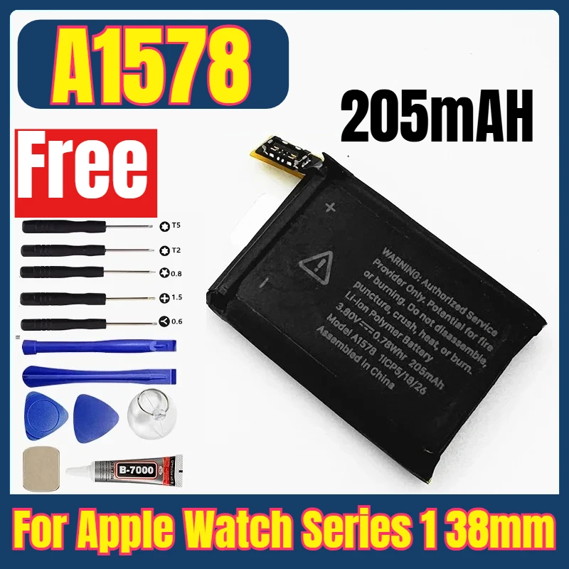 

A1578 205mAH Watches Batteries for Apple Watch Series 1 38mm+Free Tools