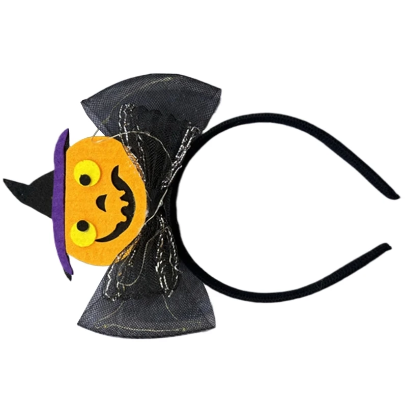 Ikat Rambut Kepala Labu Tengkorak Seram Ikat Rambut Cosplay Remaja Ikat Kepala Halloween