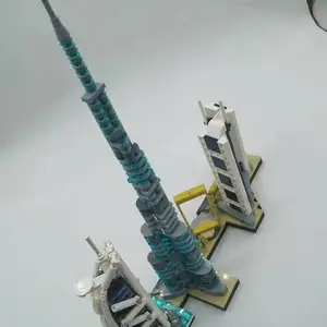 Şehir Streetscape Mimarisi, çocuklar için Yapı Taşları Kiti, oyuncak modeli, klasik, Dubai 21052, Sydney avustralya, çin, kit bir tuğla Lego city no. 8'deki en iyi 10 satış