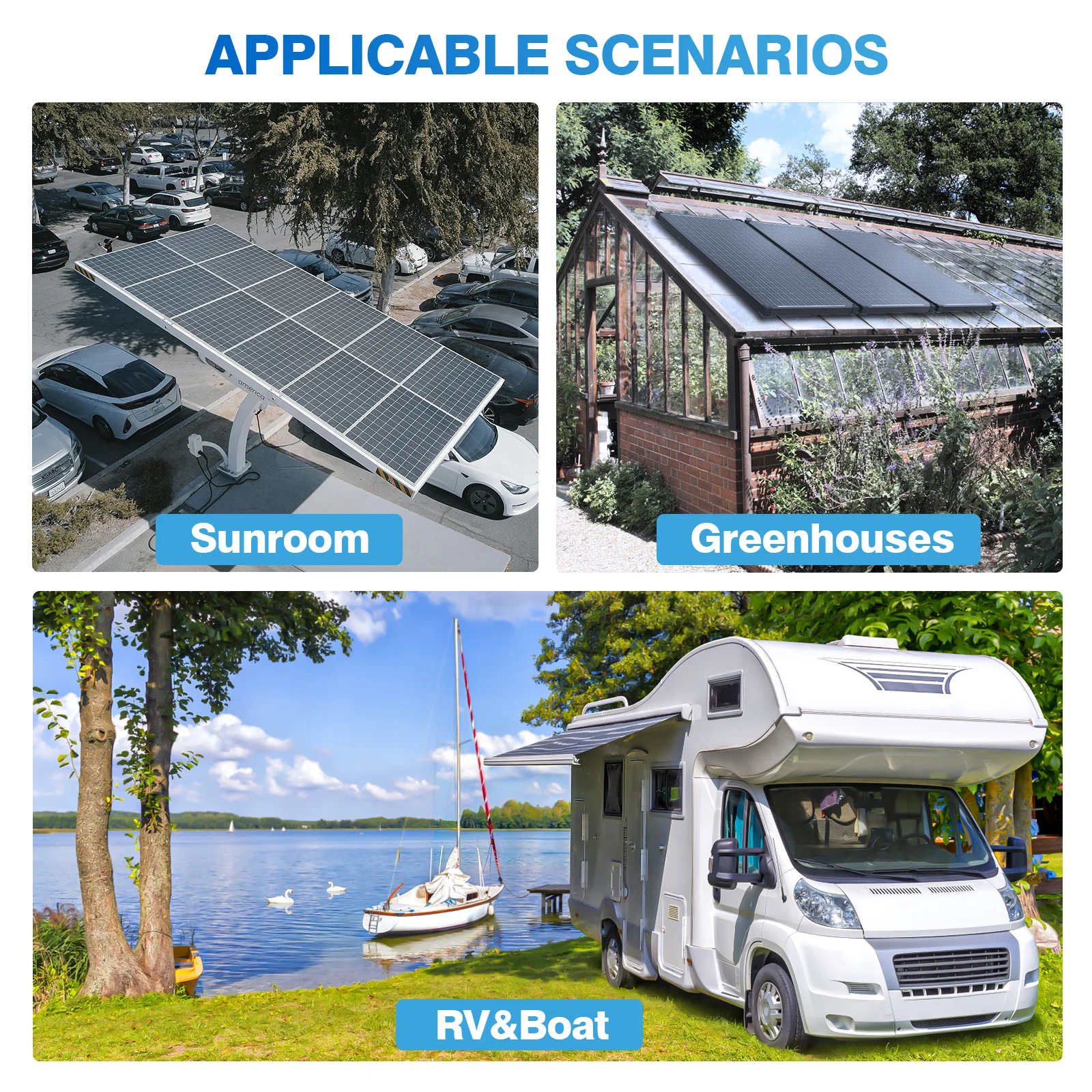 

WERCHTAY 12V 400W/200W Rigid Solar Panel 18BB N-Type Solar Cells Monocrystalline Silicon Waterproof Solar Panel Camping/Home/RV