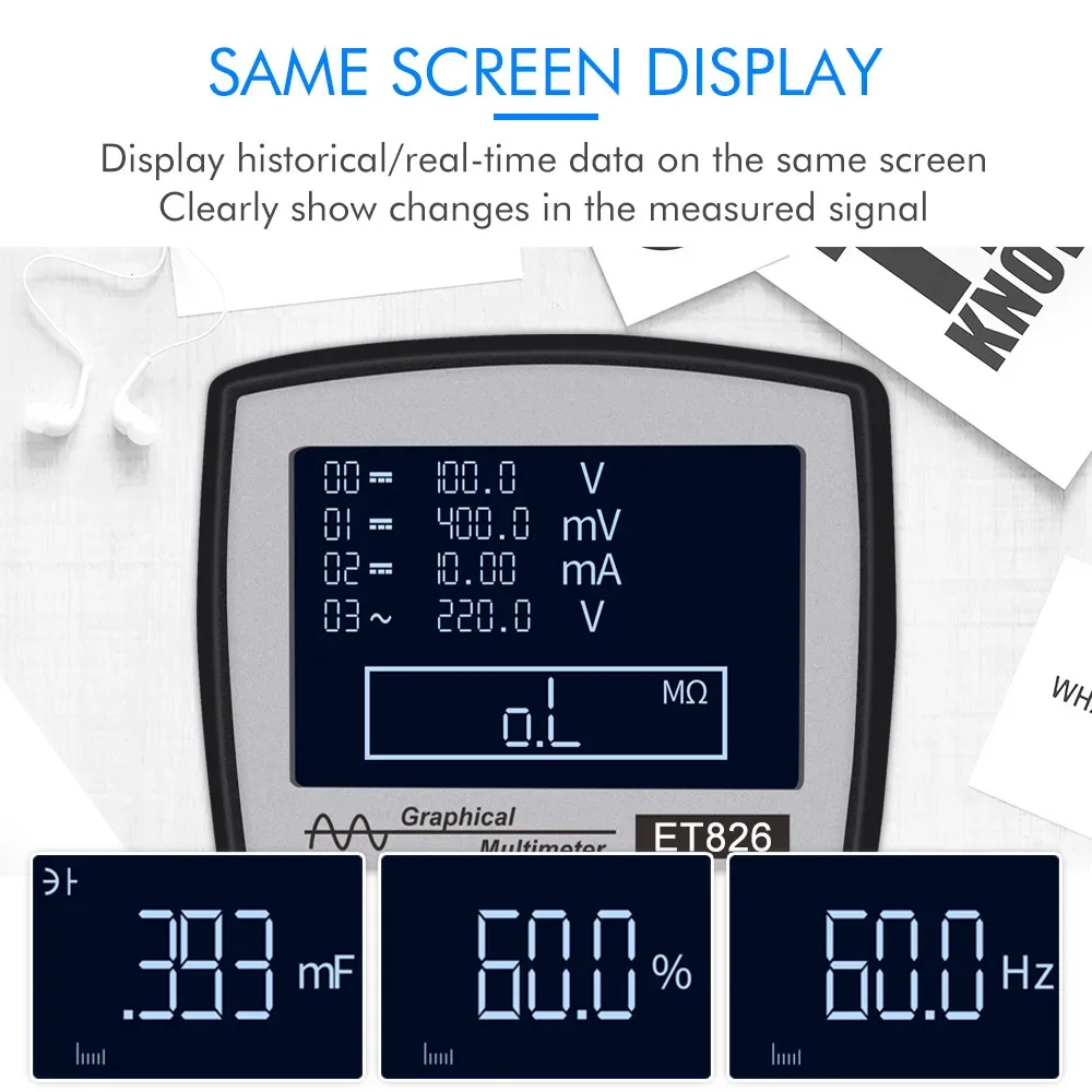 TOOLET 826 Color-screen Multimeter Oscilloscope+Multimeter 2-in-1 Automatic Range