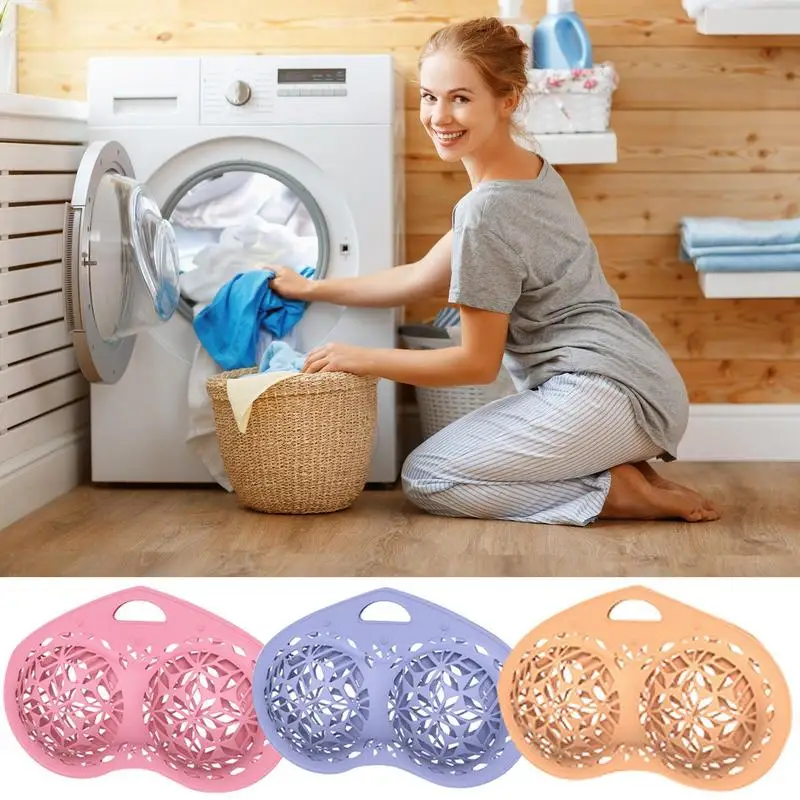 

Anti-deformation Silicone Bra Washing Bag Mesh Organizer Net Dryer Machine Protection Washing Lingerie Laundry Bag for Underwear