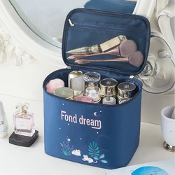 Bolsa de cosméticos de gran capacidad para mujer, organizador de viaje, estuche de maquillaje impermeable, bolsa multifuncional de viaje, Kit de aseo, Neceser 2023