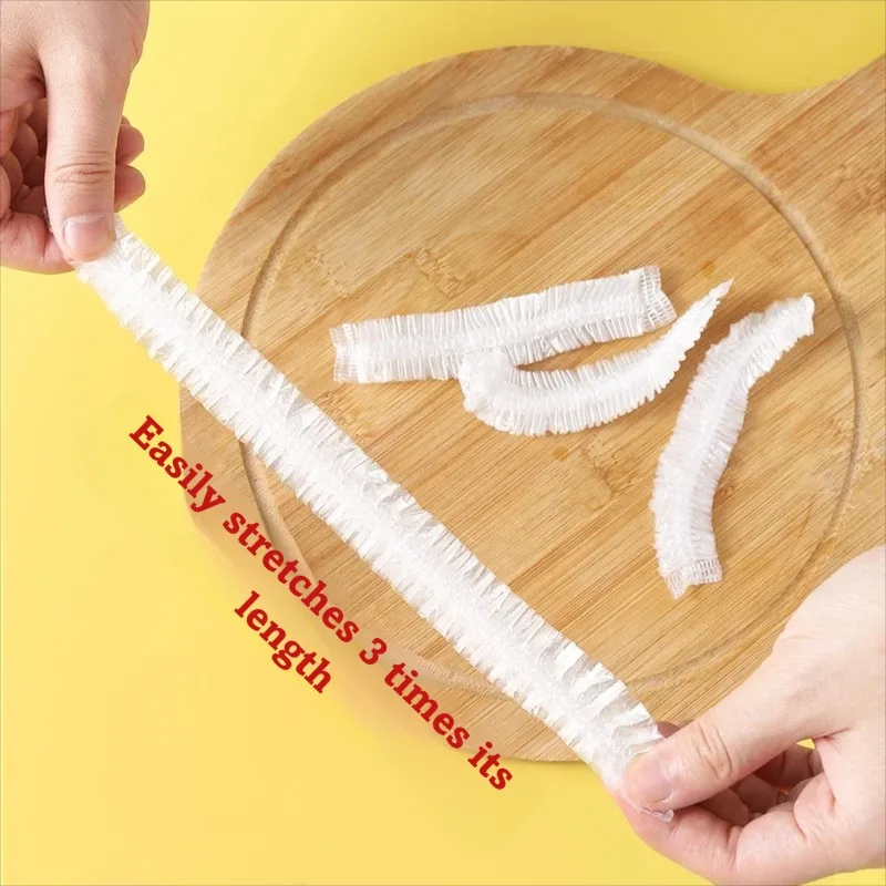 Food Grade Elastic Stretch Film Cover Reusable Bowl Lid For Refrigerator Leftovers Freshness Storage Kitchen Use