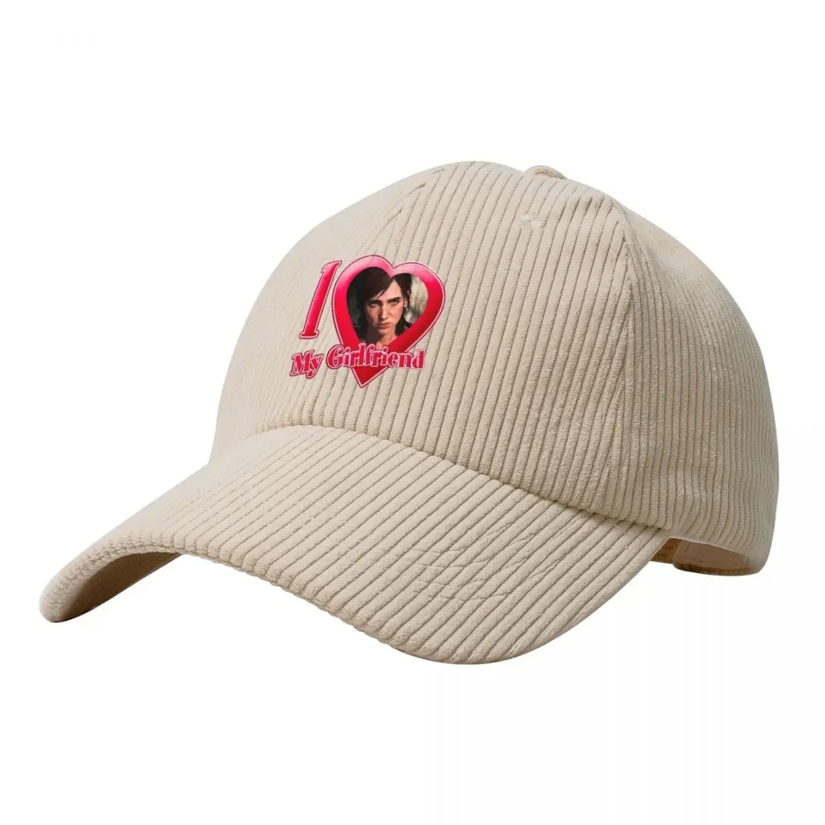 I Love My Girlfriend Ellie Williams Unisex Corduroy Baseball Cap