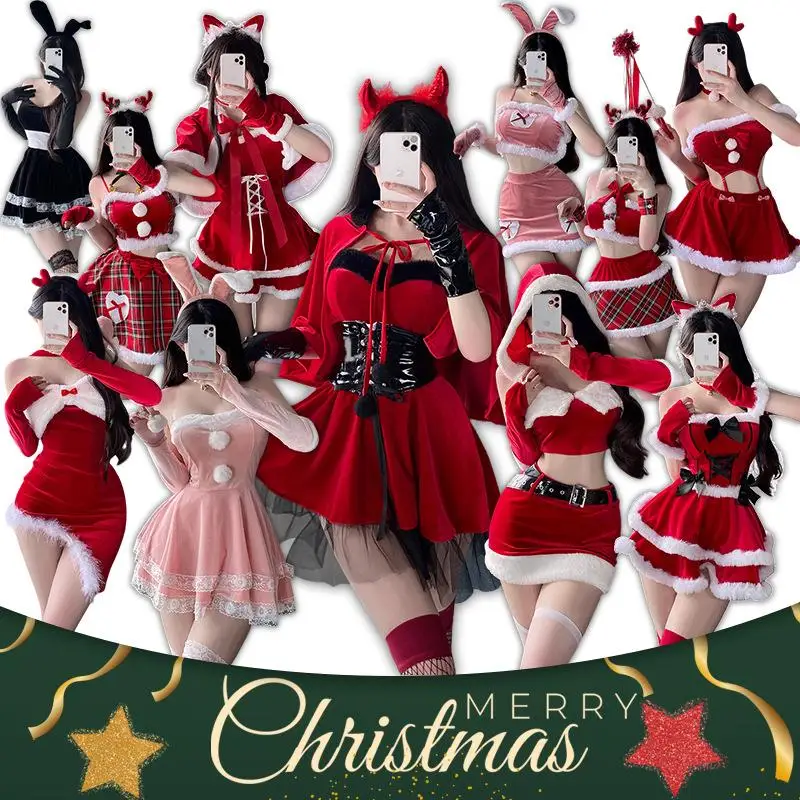 Sexy Christmas Costumes for Women, New Year Party Costumes, Bunny Girls, Women's Clothing, Stage Performances