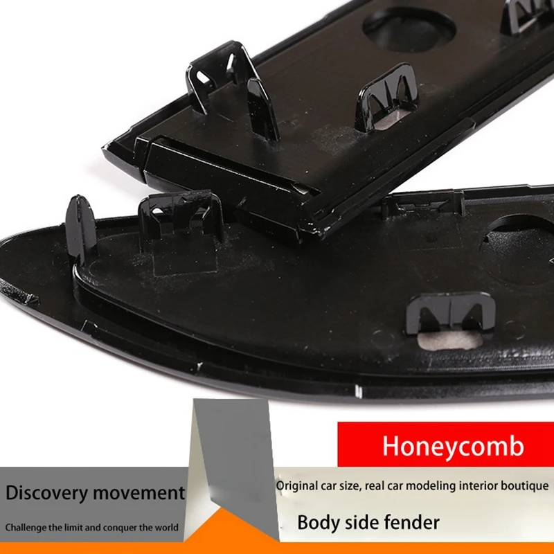 자동차 사이드 벤트 장식 트림 스티커, 사이드 에어 펜더 벤트 커버, 랜드로버 디스커버리 스포츠 L550 2015-2020