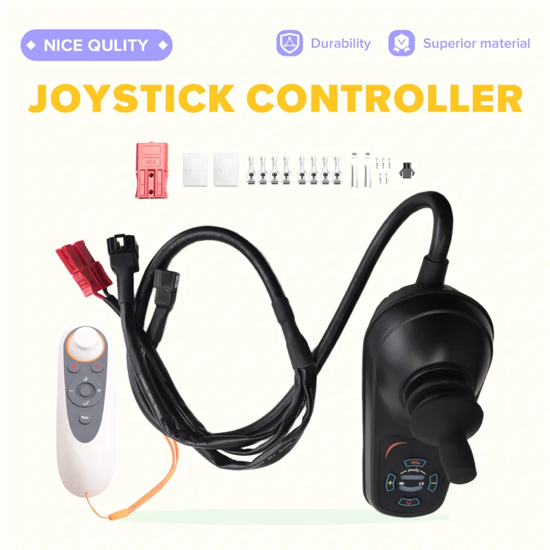 AB56-Untuk Pengontrol Joystick Sepeda Kursi Roda Listrik Dalam Ruangan 24V Motor Brushed Penggerak Ganda Maju Mundur Arus Maksimum 45A