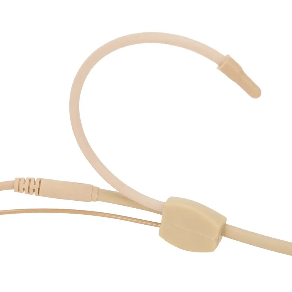 

Unidirectional XLR 4-PIN Headworn Headset Microphone For Wireless System Beige Mic 4-pin XLR Connector For Singing Speech